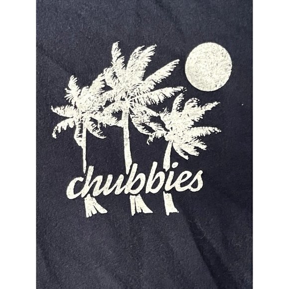 CHUBBIES SKYS OUT THIGHS OUT MENS TROPICAL THEMED SHIRT SZ (L) EUC - Picture 3 of 4